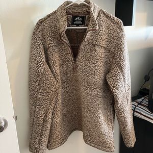 Large sherpa pullover